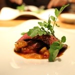 松阪牛 ハラミの炭火焼 カポナータ添え☆