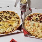 ピザハット - ピザMサイズハーフ&ハーフ二種