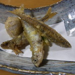 川蝉 - 2014.6)稚鮎の唐揚げ