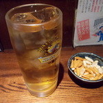 立ち飲み 竜馬 - 立ちのみ竜馬　ウーロンハイとお通し　2014年 6月