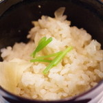 鍋茶屋 光琳 - 新生姜の炊き込み御飯
