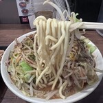 濃菜麺 井の庄 - 太麺は硬めでお願いしてモチモチ度を増します