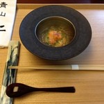 青山　仁 - 雲丹と出汁のジュレの前菜