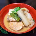 水戸山口楼 - 2025.1 肝仕立て漁師風あんこう鍋（1杯目）