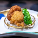 水戸山口楼 - 2025.1 あんこう唐揚げ 青唐辛子 すだち