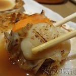 大魚 - 殻付活ホタテ(醤油焼)(￥299)
            