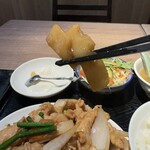 みんなの中華 利民 - 「豚肉の北京風炒め」　筍