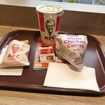 ケンタッキーフライドチキン - ドリンク写真:和風チキンカツバーガーセット