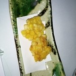 美津屋鉄板焼 - 料理写真:140618先付　玉蜀黍寄せ揚