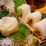 たべてやのんでや - 赤イカ刺し