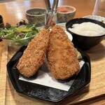 博多もつ鍋 やまや - アジフライ定食