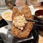 博多もつ鍋 やまや - アジフライ定食