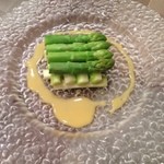 レストラン makiya - 香川産グリーンアスパラガス～酢味噌と岩塩で～×2