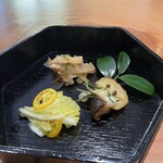 日々の料理 - 金柑白菜、切り干し大根、椎茸、野蒜