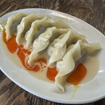 風の子ラーメン - 釜ゆで餃子　ごまだれ