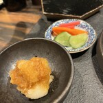 鳥さと - 大根おろし　自家製糠漬け