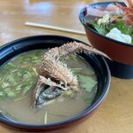 魚河岸 丸天 - かに汁(200円)