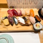 鮨政 - ランチ握り13貫 1300円