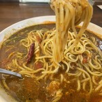 はらっぱ - 赤唐トマトソースバジル生麺