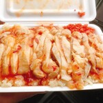 まるか - 料理写真:ハイナンチキンライス(スイートチリソース)¥1,000