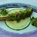 モナリザ - 帆立貝と万願寺とうがらしのパピヨット　ライム風味