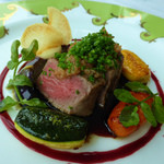 モナリザ - 牛フィレ肉のポワレと夏野菜のラグー　赤ワインソース