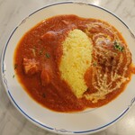 インドカレー茶屋 にきる - にきるランチ（コフタカレー・チキンカレー）