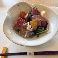 羽根澤屋別邸 日本料理 満うら - 前菜サラダ