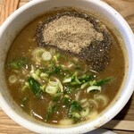 つけ麺 勢直 - 濃厚つけ麺大盛り　スープ増し　レモン