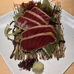 比内地鶏と国産本マグロ 千の庭 - 