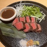 比内地鶏と国産本マグロ 千の庭 - 