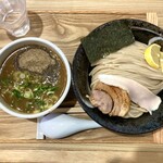 つけ麺 勢直 - 濃厚つけ麺大盛り　スープ増し　レモン