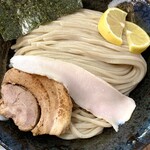 つけ麺 勢直 - 濃厚つけ麺大盛り　スープ増し　レモン