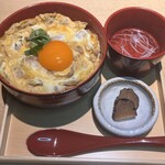 比内地鶏と国産本マグロ 千の庭 - 