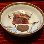 日本料理 別府 廣門 - 天然の鴨　これだけが微妙。水戸のオオツさんで美味しいの食べちゃってるからだなきっと。