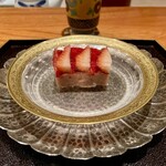 日本料理 別府 廣門 - 苺かん　完璧な仕上がり。秀逸。
