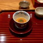 日本料理 別府 廣門 - 茶碗蒸し　人参の甘みとコクが最高。