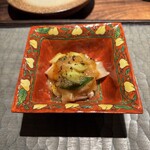 Kiu - 神奈川小柴の太刀魚、九条ねぎととろみをつけたおろしポン酢