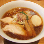 ラーメン屋 トイ・ボックス - 冷しラーメン(700円)+味付玉子(100円)