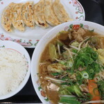 餃子の王将 - 焦がしニンニク味噌ラーメン フェアセットＢ＋餃子３個