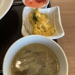 CHINESE DINING 瑞 - 中華スープ・かぼちゃサラダ・杏仁プリン