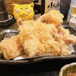 天ぷら3種、てんこ盛り