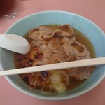下総屋 - 焼肉ラーメン　焼肉は豚バラの生姜焼きでした