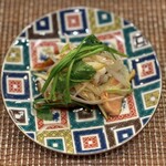 今石飯店 涼華 - 「帆立と水烏賊の湯引き」