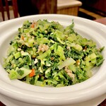 湖南人家 - 20250117生高菜の炒め1,380円