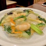 湖南人家 - 20250117海鮮焼きそば1,100円