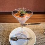 ビストロ ル・ボントン - ニンジンのムース　ウニとコンソメのジュレ添え