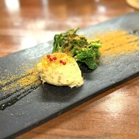 創作イタリアンちゃぶっとりあ - 菜の花とマヨネーズソース。