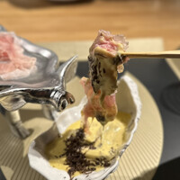 クッチーナ - ⑦岡山県牡蠣 カルボナーラ 生ハム  フランス産ウィンタートリュフ