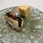 すし処 とし - 穴子と卵焼き